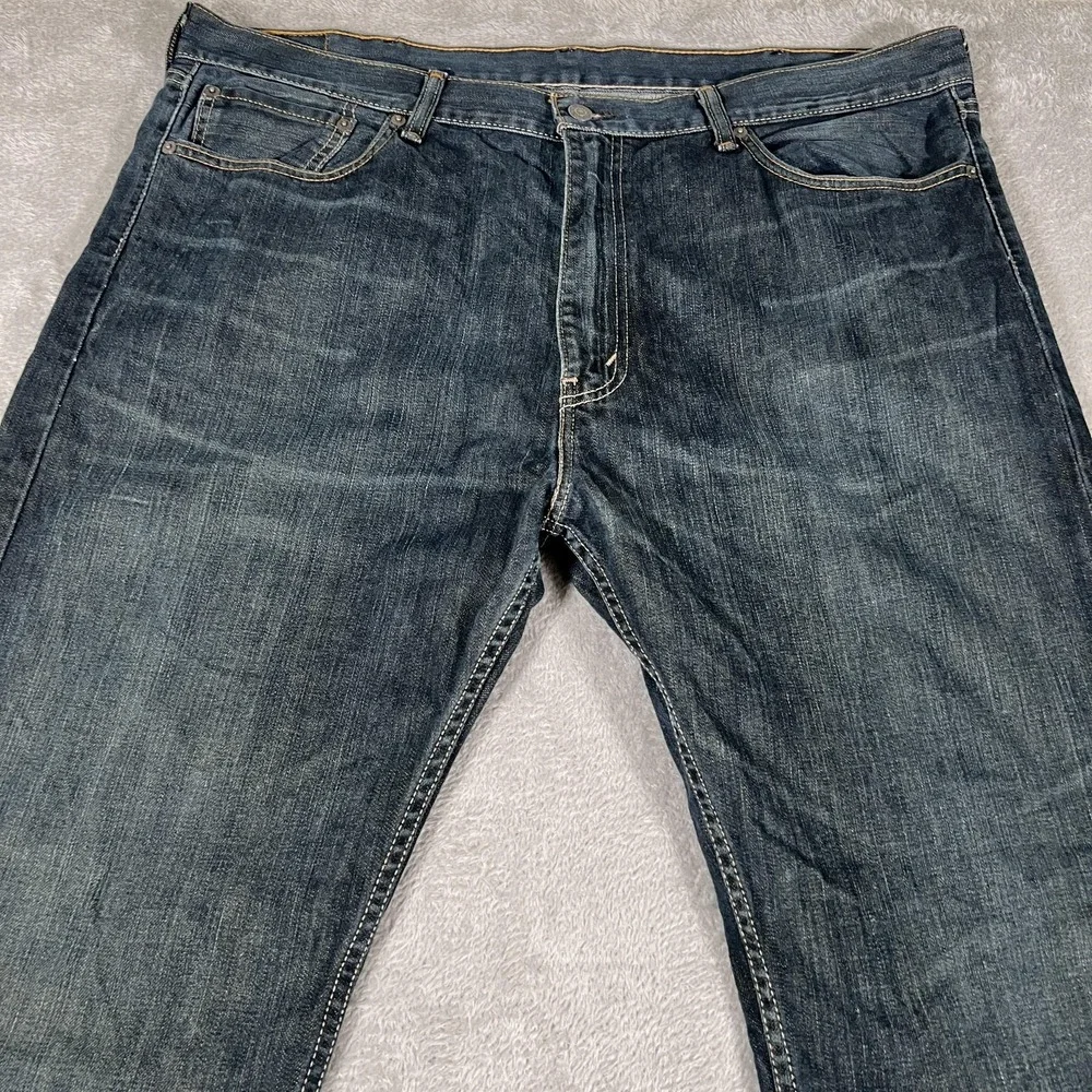 Levis Jeans‎ Mens 40x32 Blue 505 Medium Wash Straight Leg Zip Fly Denim Classic